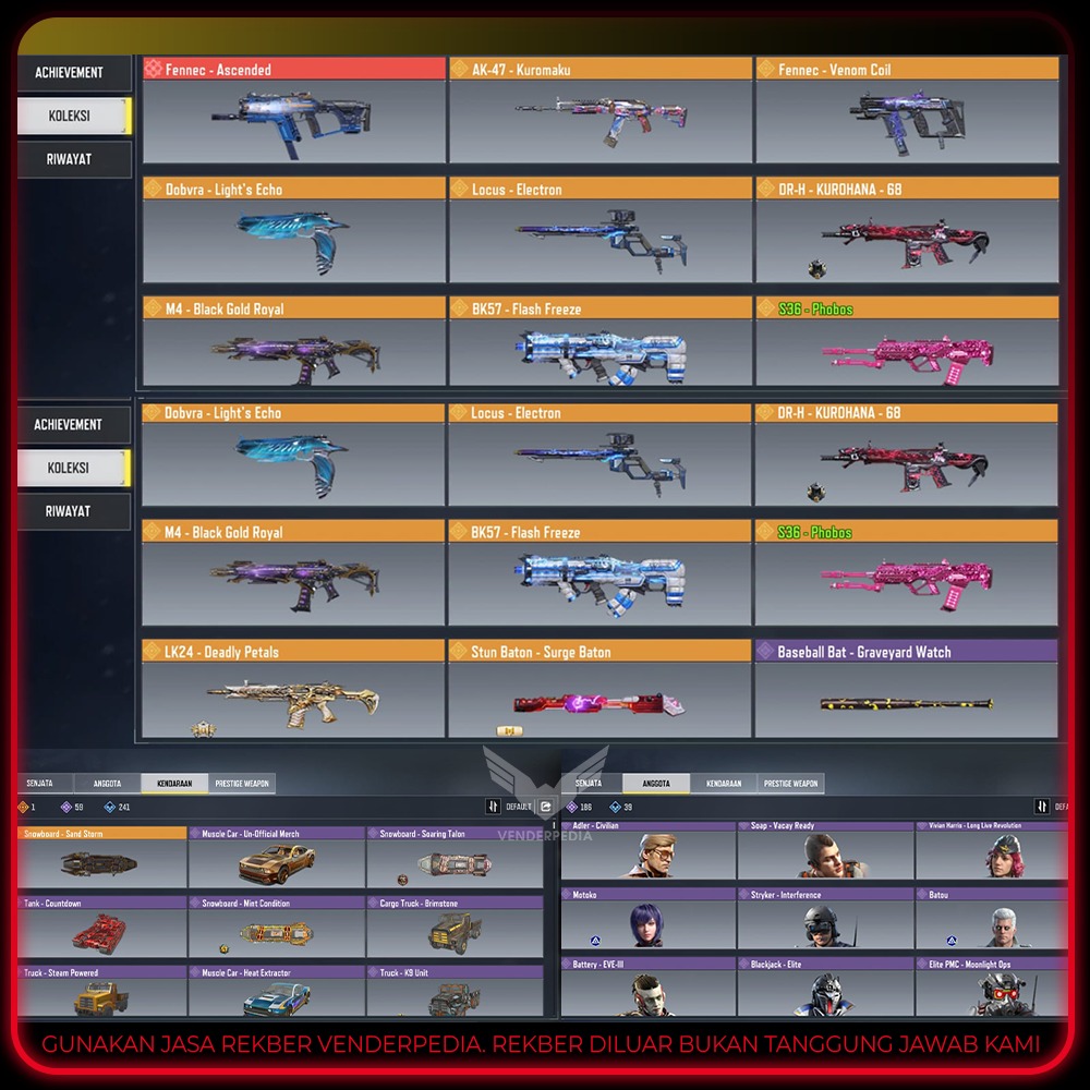 Rank:Legendary BPASS:BANYAK NGGA KEITUNG
