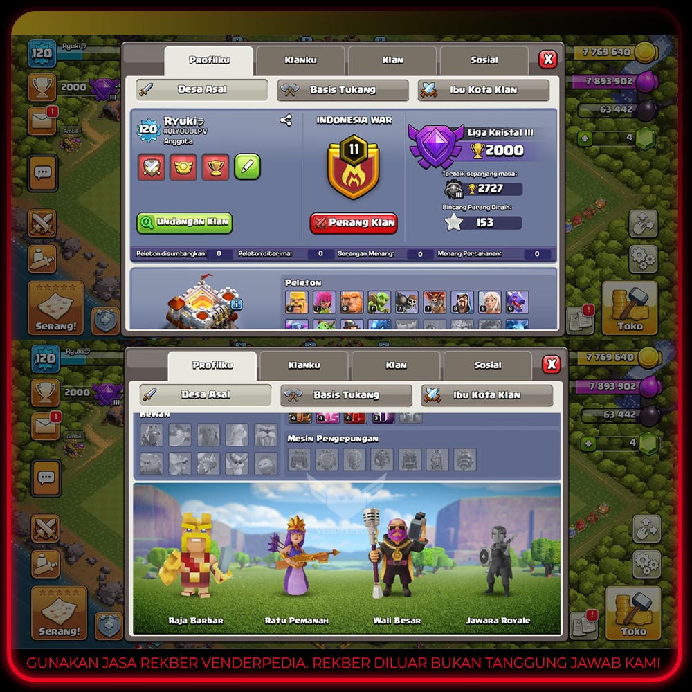 Experience Level: 120 Town Hall Level: 11 Current Gems: 4