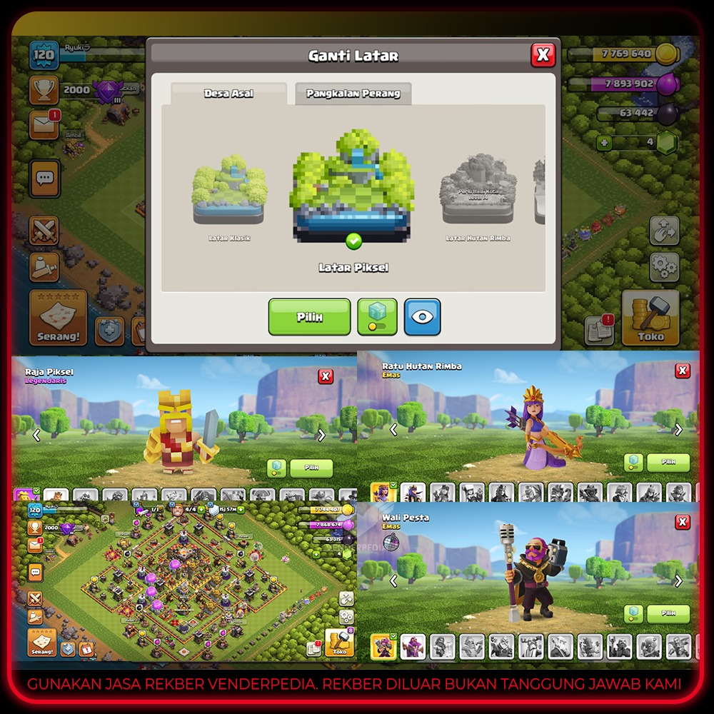 Experience Level: 120 Town Hall Level: 11 Current Gems: 4