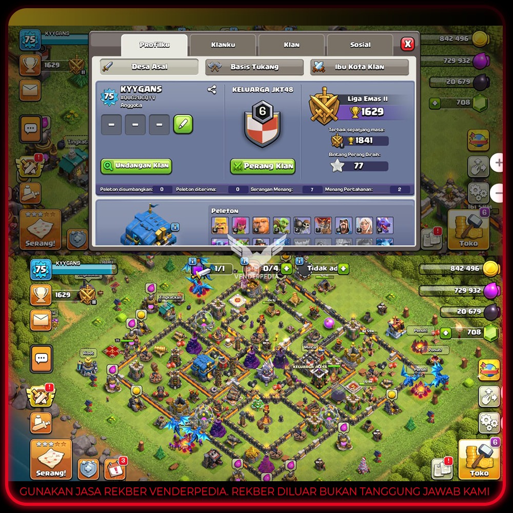 Experience Level:75 Town Hall Level:12 Current Gems:716