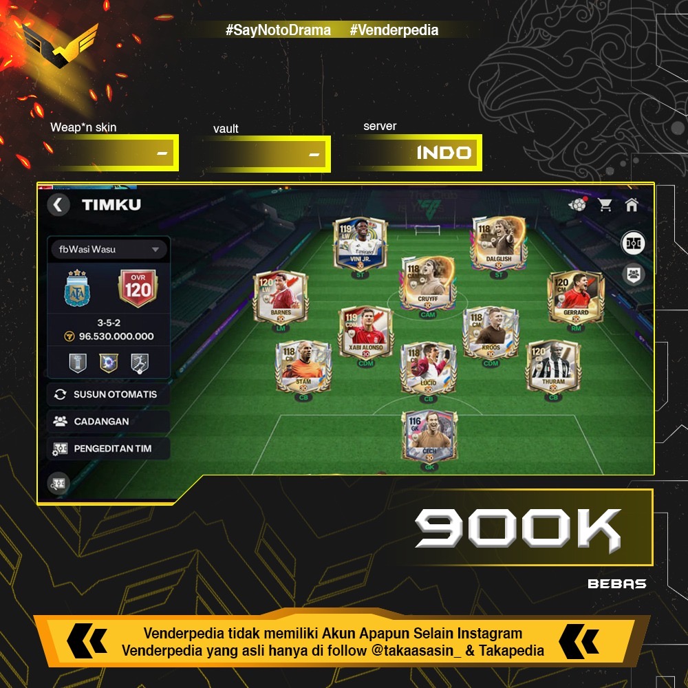 AKUN FC MOBILE – OVR 120 