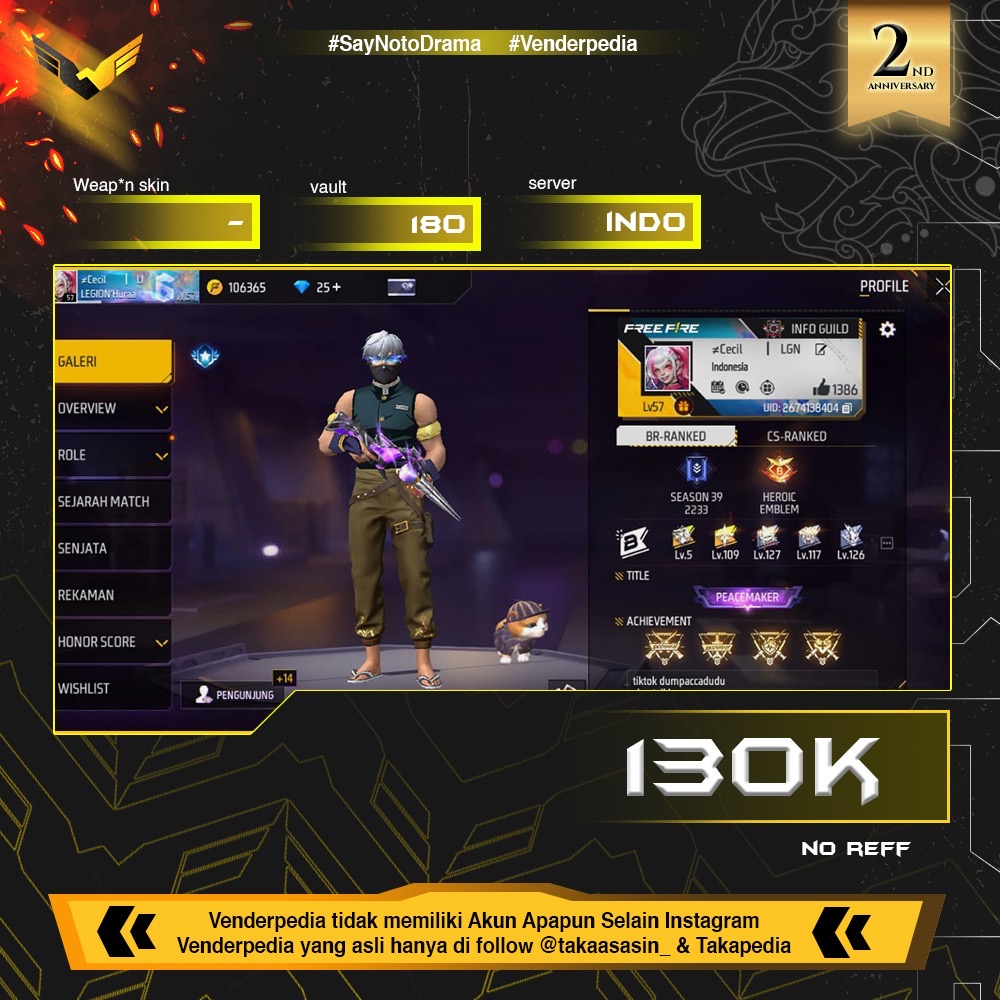 Skin Senjata: SG 2rasa, ac80, SG panjang, mp40, xm8, dll