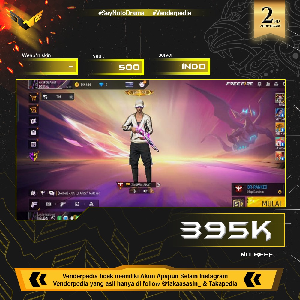Vault: 500+ Server: Indonesia  Item Lainnya: spek gahar 