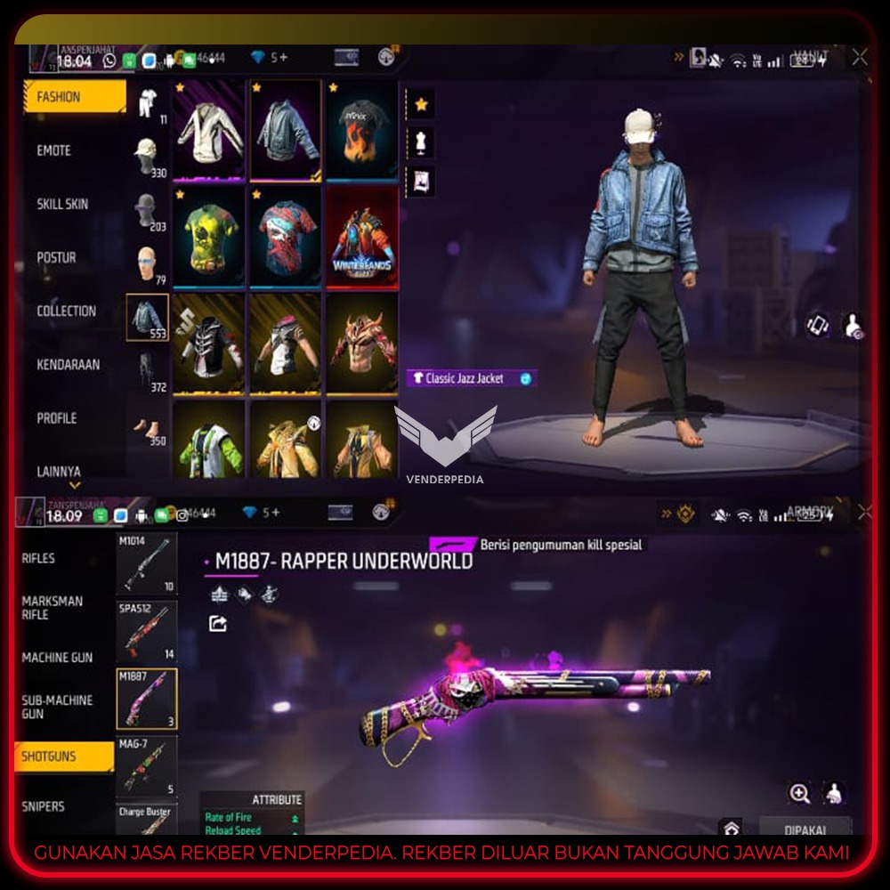 Vault: 500+ Server: Indonesia  Item Lainnya: spek gahar 