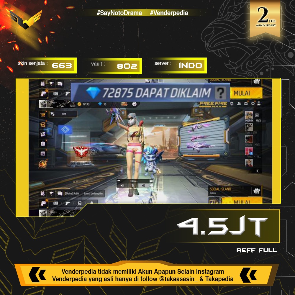 Akun Free Fire Sultan