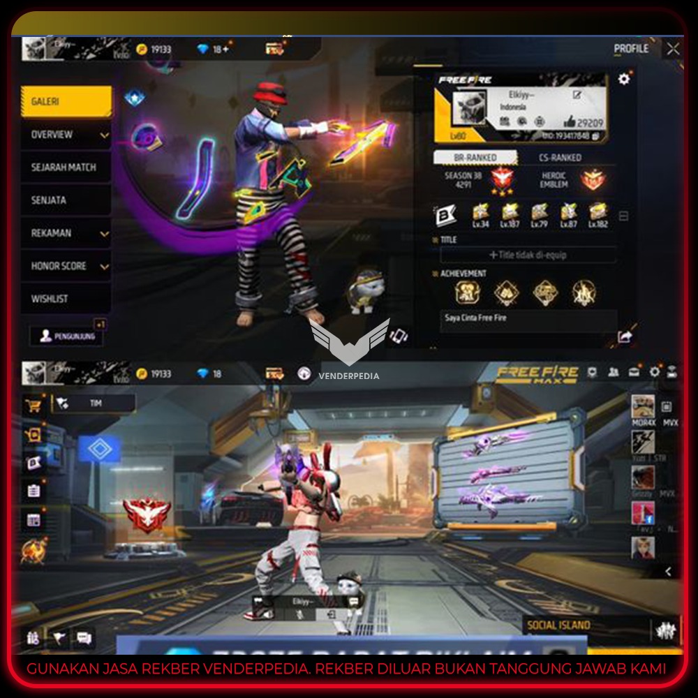 Akun Free Fire Sultan