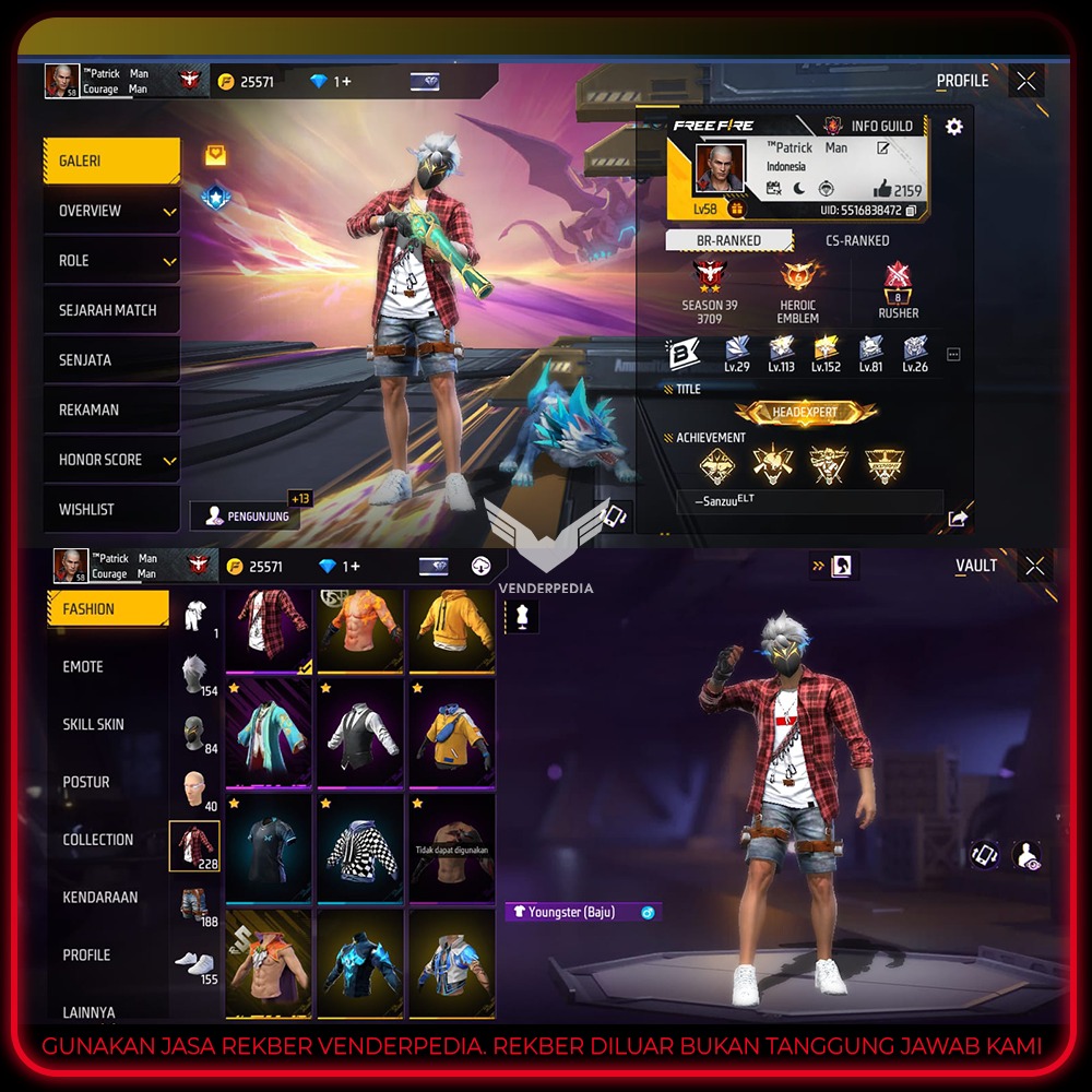 butuh buat sekolah Skin Senjata:246