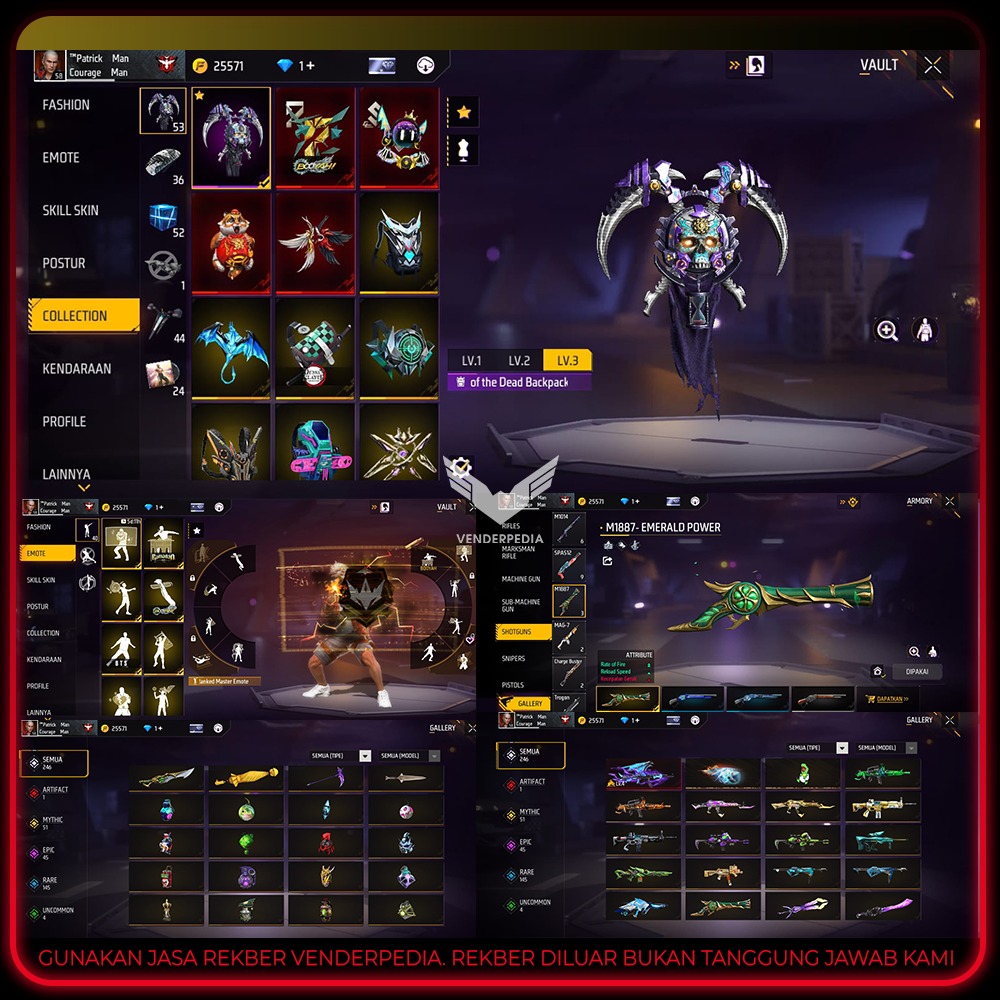 butuh buat sekolah Skin Senjata:246