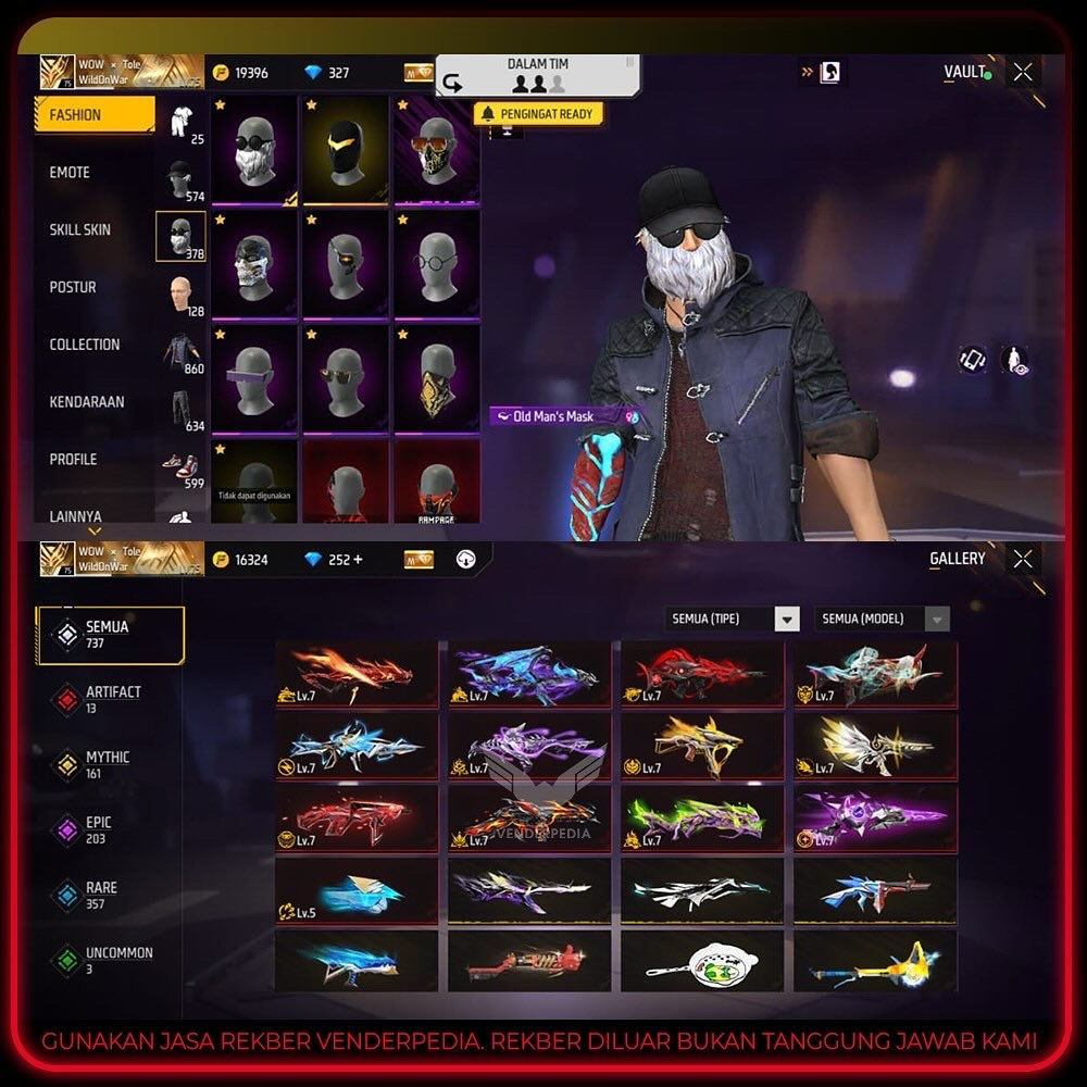 Akun safe 13 Evo Max