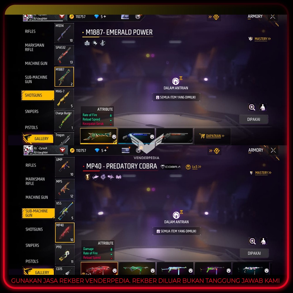 mp level 5 ,SG terompet 