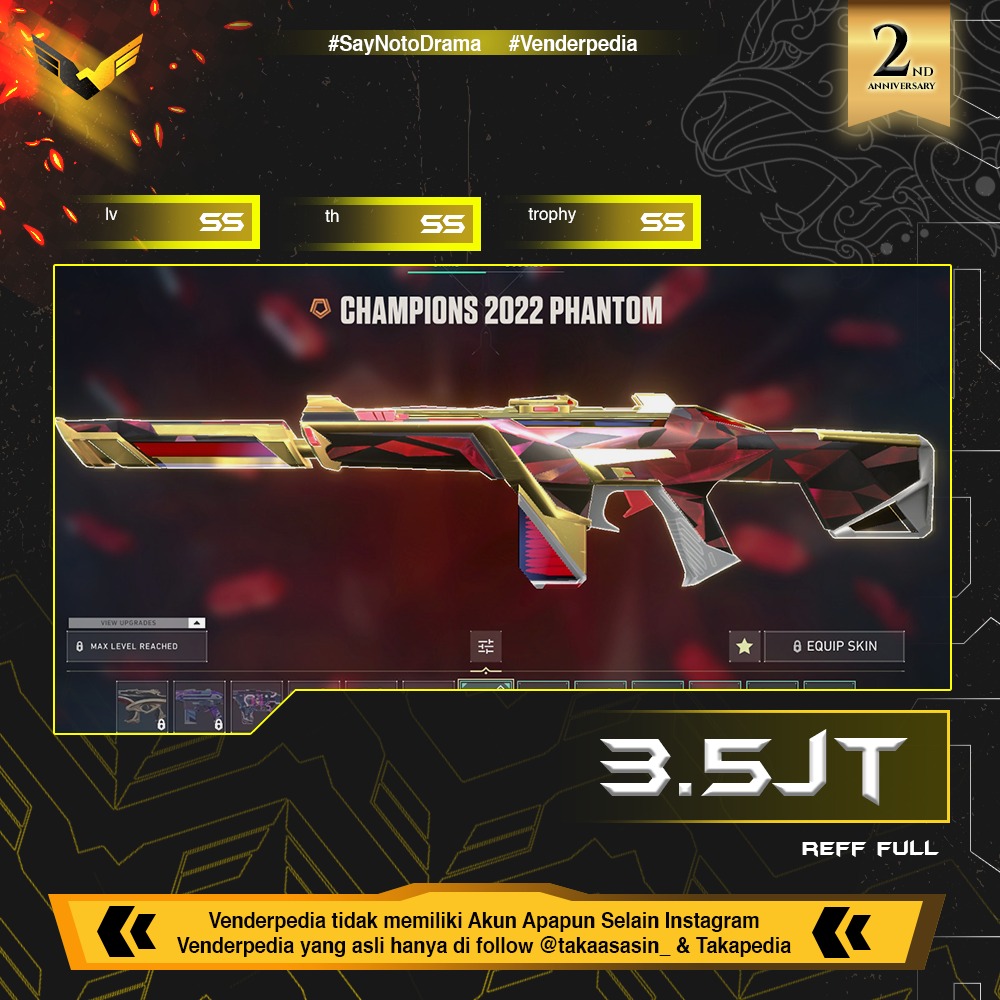 SKIN -KURONAMI NO YAIBA -CHAMPIONS 2021 KARAMBIT (LIMITED EDITION) -ONIMARU KUNITSUNA -NEO FROINTER AXE